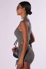 COMFY CUTE CUTOUT KNIT ROMPER