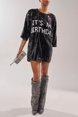 AZALEA WANG CAPRICORN RHINESTONE SNAKE PATTERN WEDGE FOLD OVER BOOT