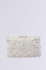 CRYSTAL CLEAR DRIPPY CLUTCH