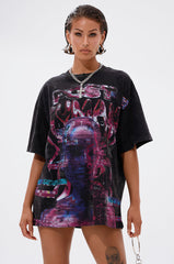 CYBERTRONICS OVERSIZED GRAPHIC TEE