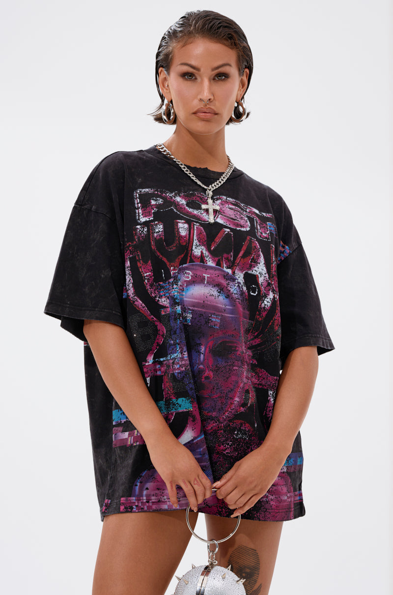 CYBERTRONICS OVERSIZED GRAPHIC TEE