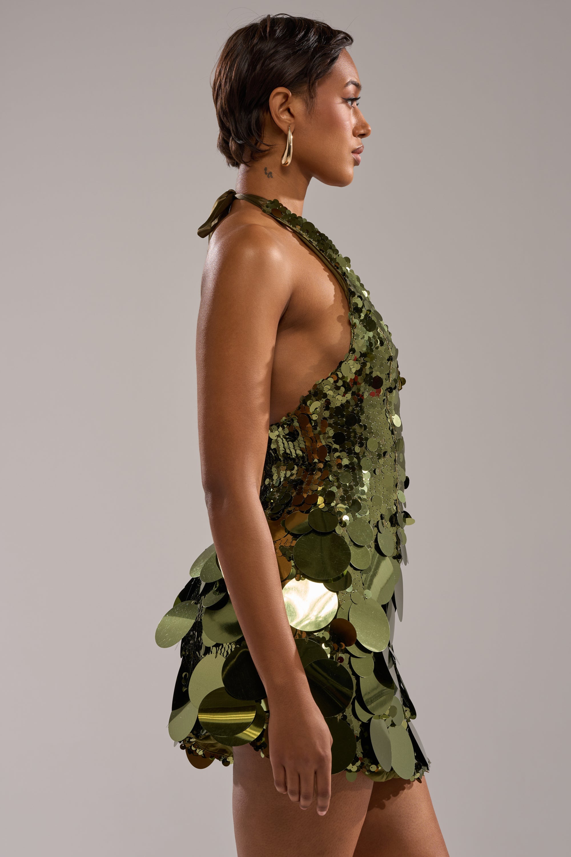 AMBER SEQUIN MINI DRESS