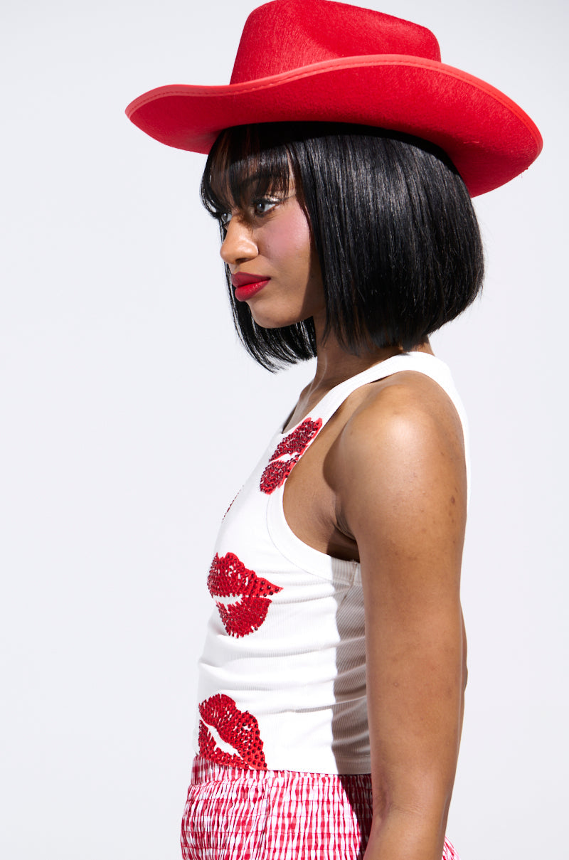 KISSY FACE TANK TOP