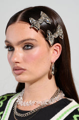 BOW BOW METAL HAIR CLIPS