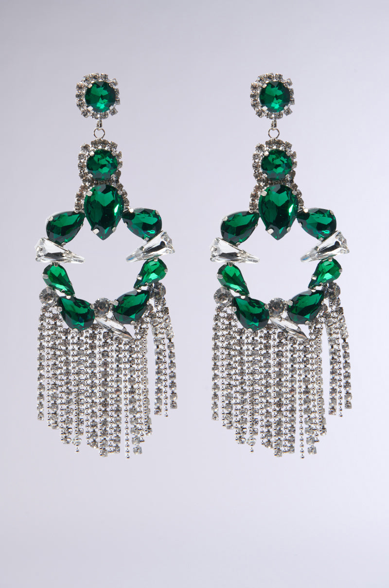 EMERALD DREAMS STATEMENT EARRING