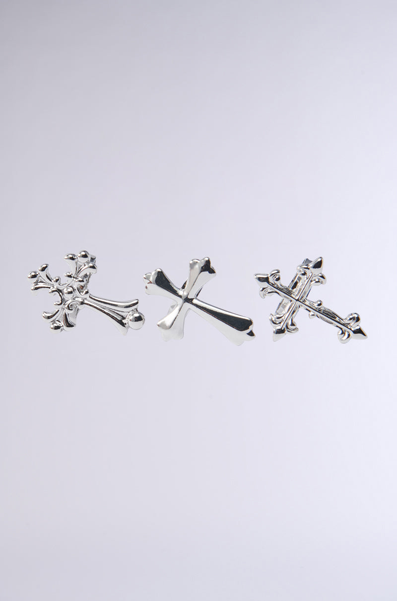 CROSS MY HEART RING SET