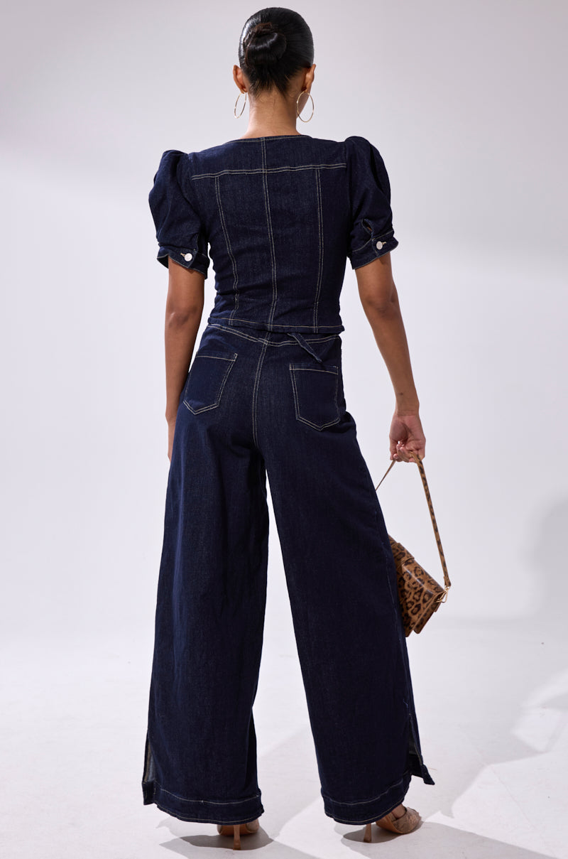 CHIC AF DENIM JUMPSUIT