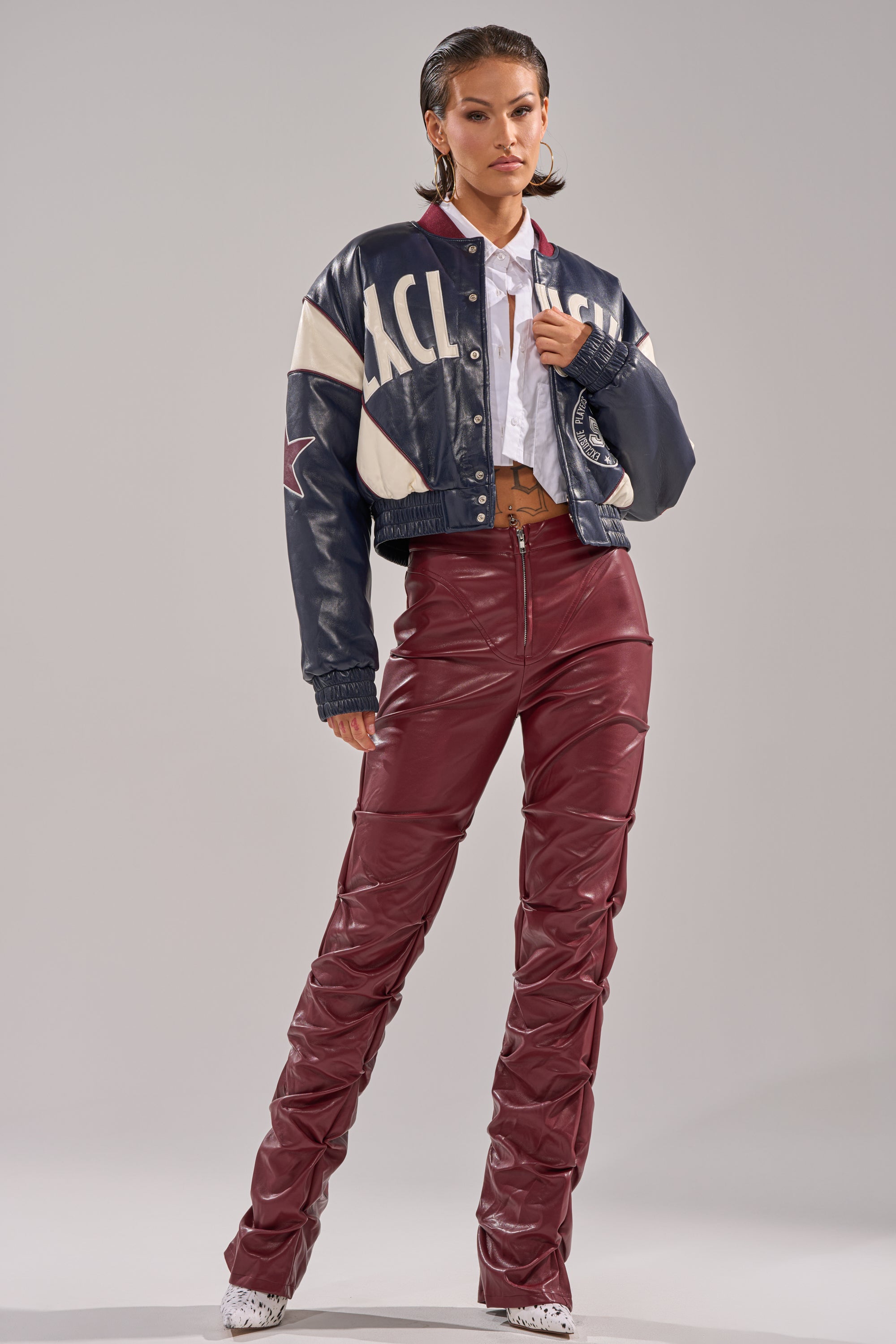 DOWN AND DIRTY FAUX LEATHER PANT