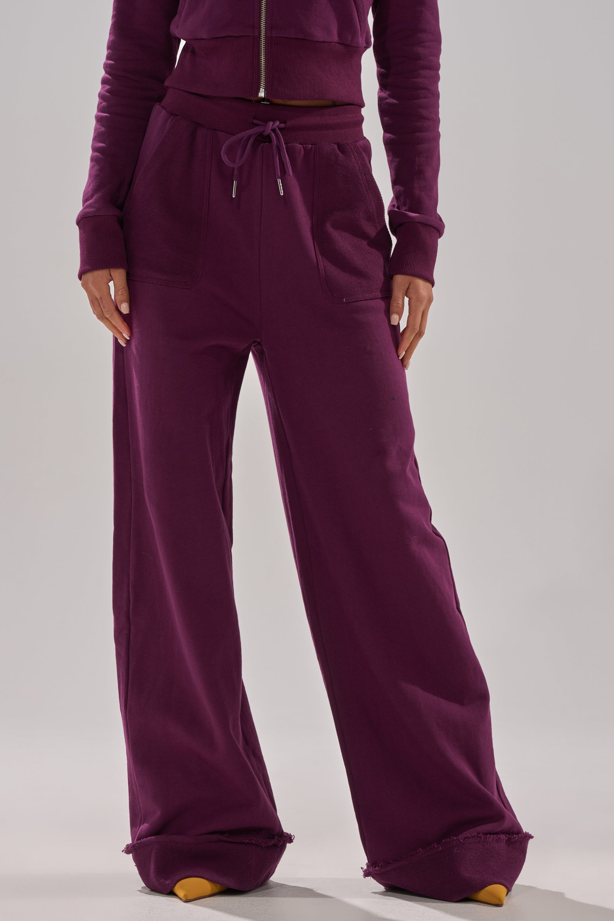 SHE'S GONE, YOU'RE FINE WIDE LEG JOGGER