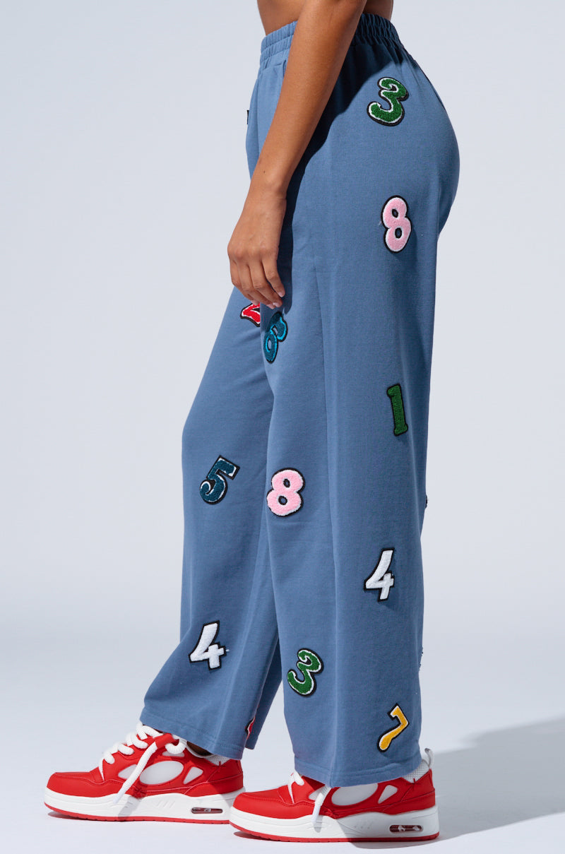 COUNT IT UP! WIDE LEG JOGGER
