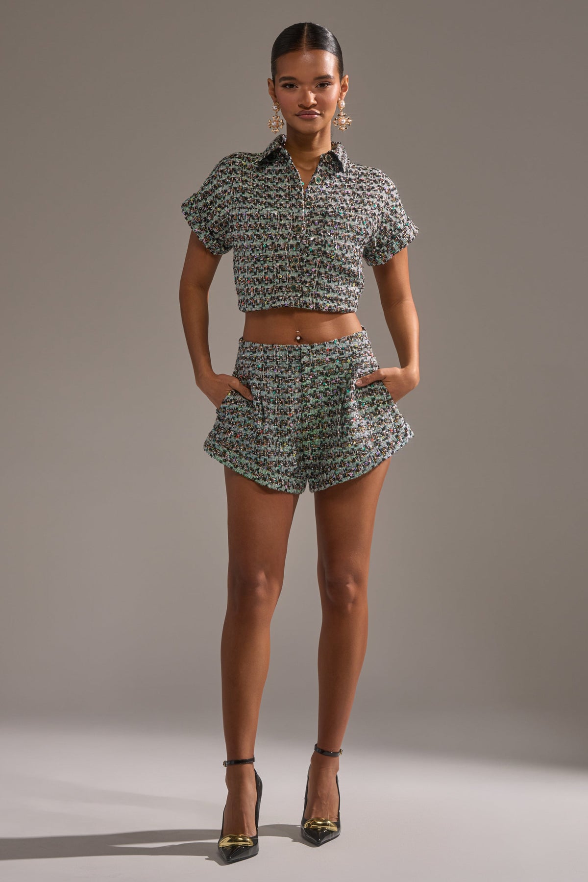 BRIGETTE TWEED SHORT