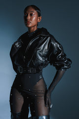 EVA SLOUCHY MOTO IN BLACK