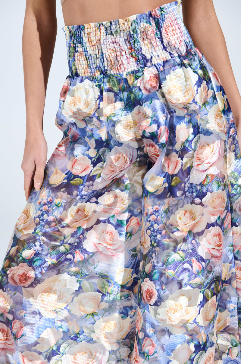 EXALTED FLORAL PALAZZO PANT
