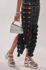 AZALEA WANG NEVES PUFFY SILVER SANDAL