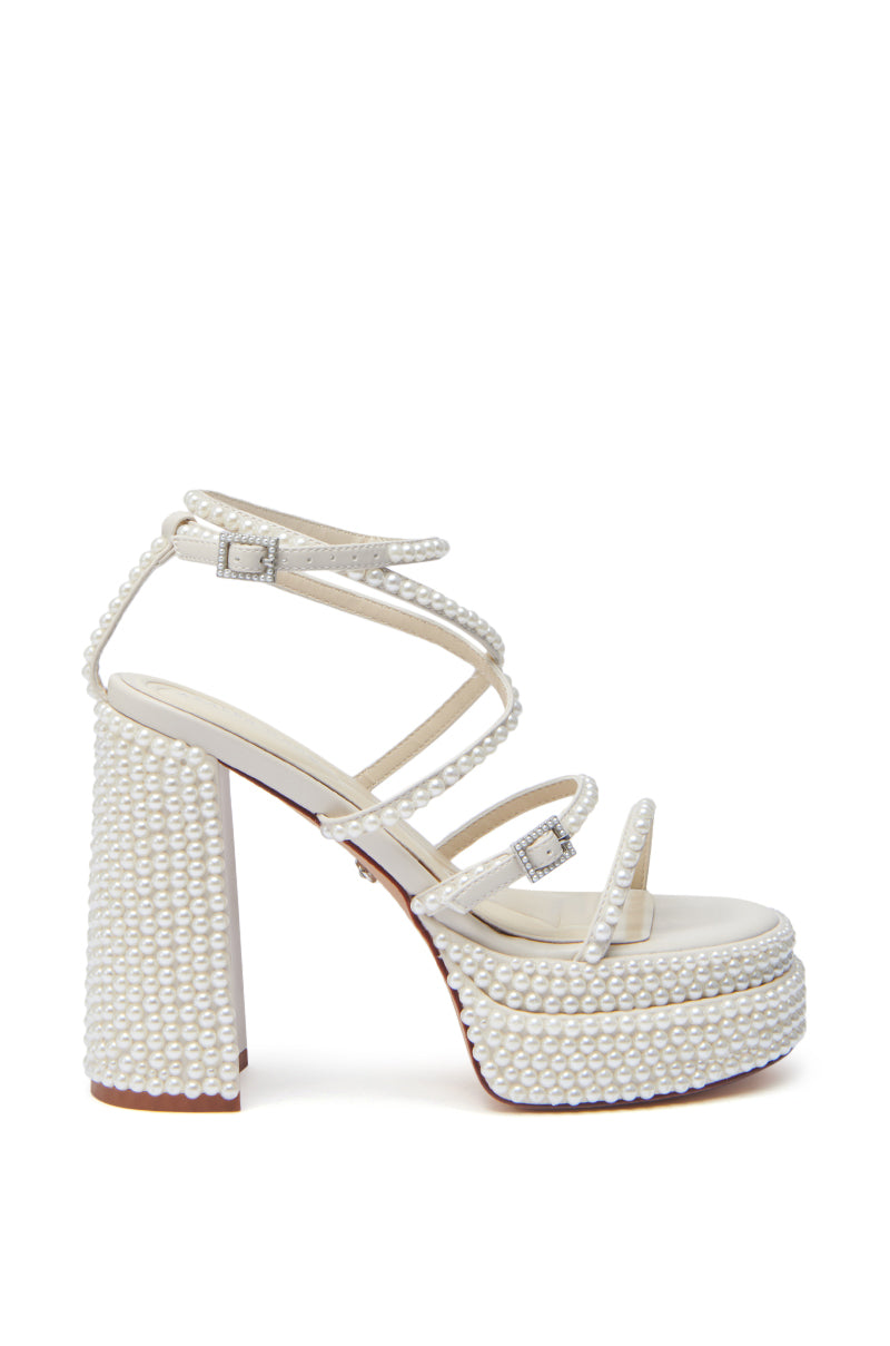 AZALEA WANG NIYA IVORY PEARL SANDAL