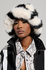 BROOKFIELD FAUX FUR BUCKET HAT