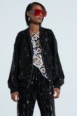 COSMIC SEQUIN BOMBER