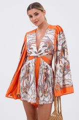 CRAZY IN LOVE SATIN ROMPER