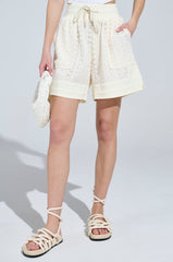BROOKLYN CROCHET BERMUDA SHORTS