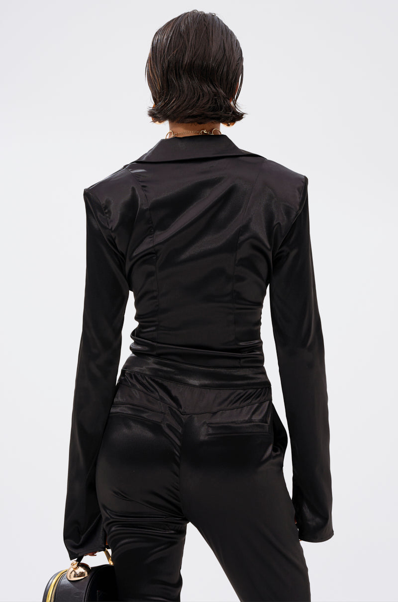 DOWN FOR WHATEVER BUTTON DOWN BODYSUIT