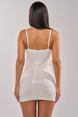 CAUGHT IN MY WEB MINI DRESS