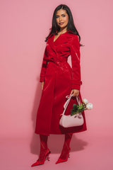 DOZEN ROSES LIQUID VELVET TRENCH