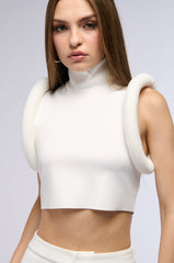 ALL ABOUT THE DETAILS TOP IN WHITE