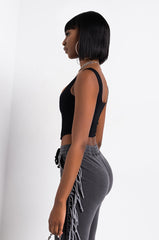 ALL YOU NEED CORSET TOP BLACK