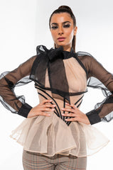 AUDREY PEPLUM BLOUSE