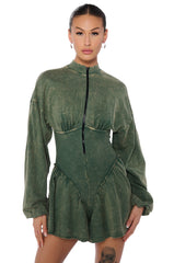 AURORA QUARTER ZIP ROMPER