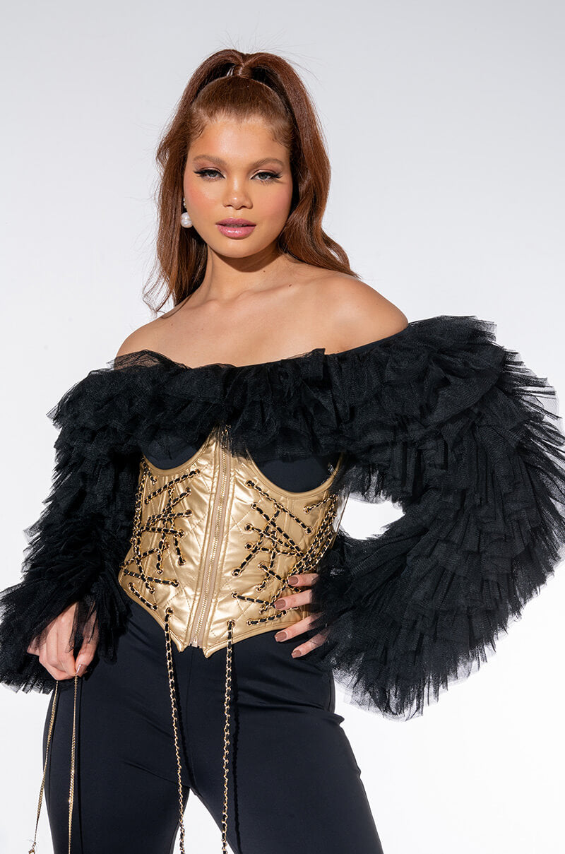 AWARD WINNER RUFFLE BODYSUIT