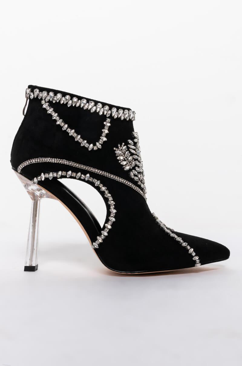 AZALEA WANG ALL YOU EVER TALK ABOUT IT STILETTO BOOTIE