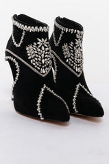 AZALEA WANG ALL YOU EVER TALK ABOUT IT STILETTO BOOTIE