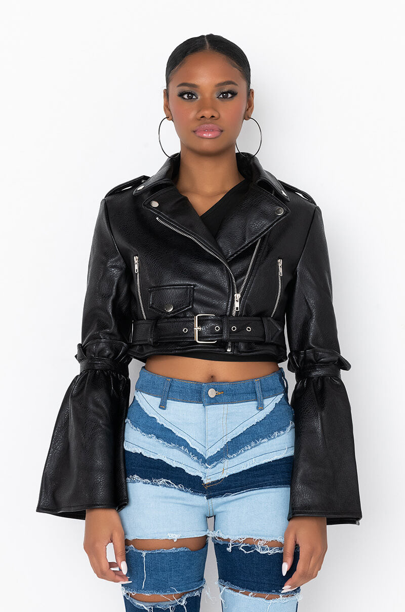 BELL SLEEVED EVERYDAY MOTO JACKET
