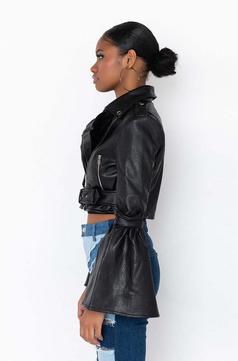 BELL SLEEVED EVERYDAY MOTO JACKET
