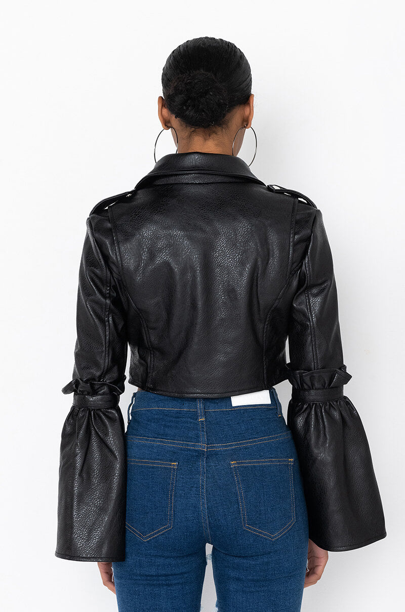 BELL SLEEVED EVERYDAY MOTO JACKET