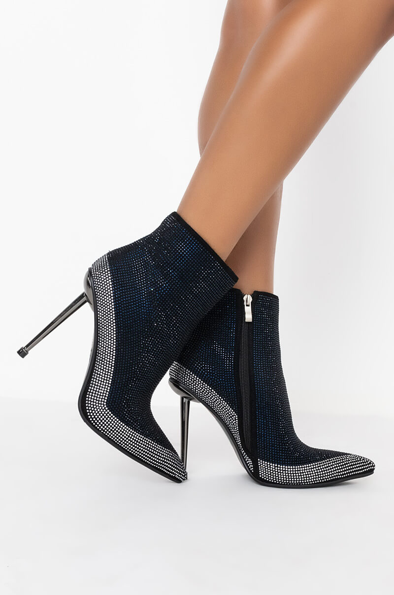 AZALEA WANG CAN'T LIE TO YOU STILETTO BOOTIE IN BLUE