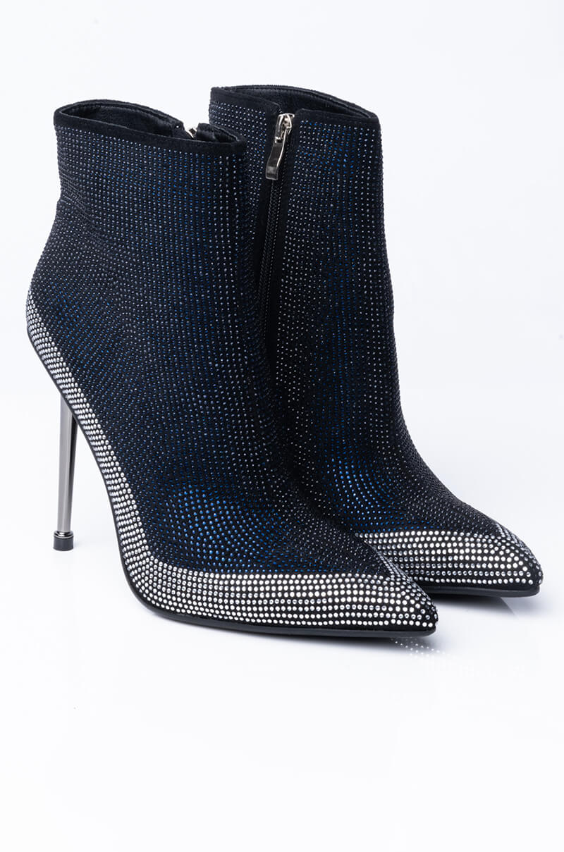 AZALEA WANG CAN'T LIE TO YOU STILETTO BOOTIE IN BLUE