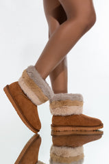 AZALEA WANG STUCK ON YOU FLAT BOOTIE IN BEIGE