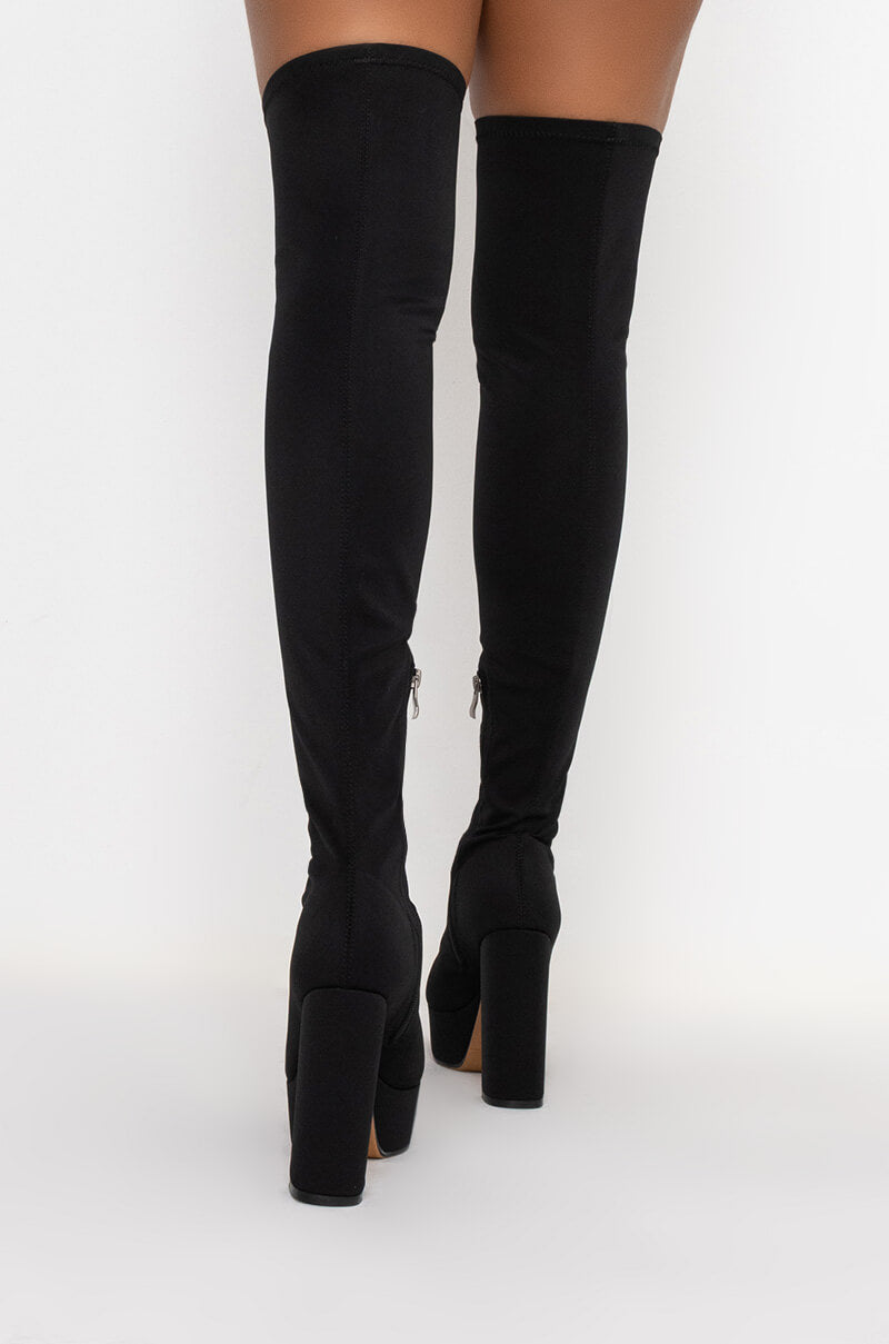 AZALEA WANG DANG SIS CHUNKY BOOTIE IN BLACK