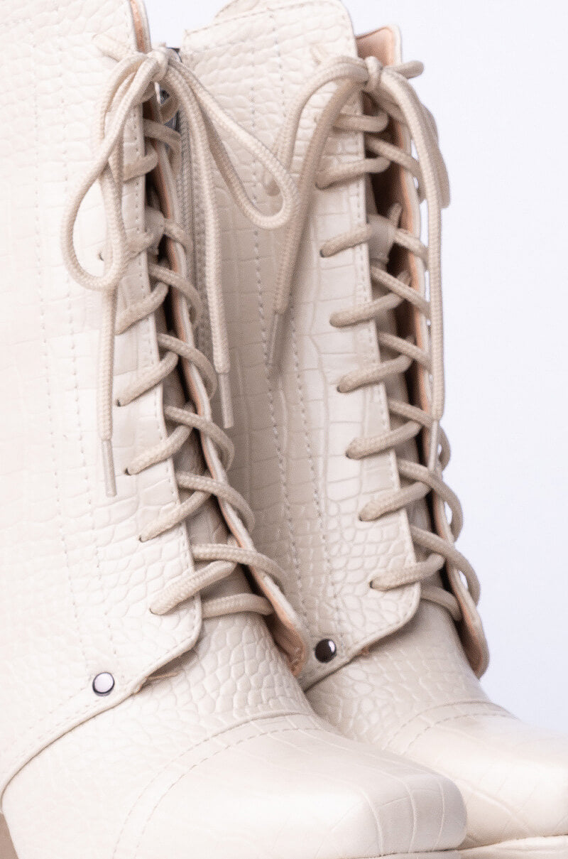 AZALEA WANG DON'T CALL ME YOURS CHUNKY BOOTIE IN BONE