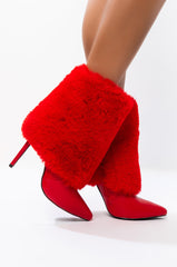 AZALEA WANG DONT PUT ME ON BOOTIE IN RED
