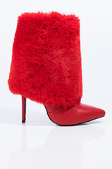 AZALEA WANG DONT PUT ME ON BOOTIE IN RED