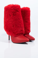 AZALEA WANG DONT PUT ME ON BOOTIE IN RED