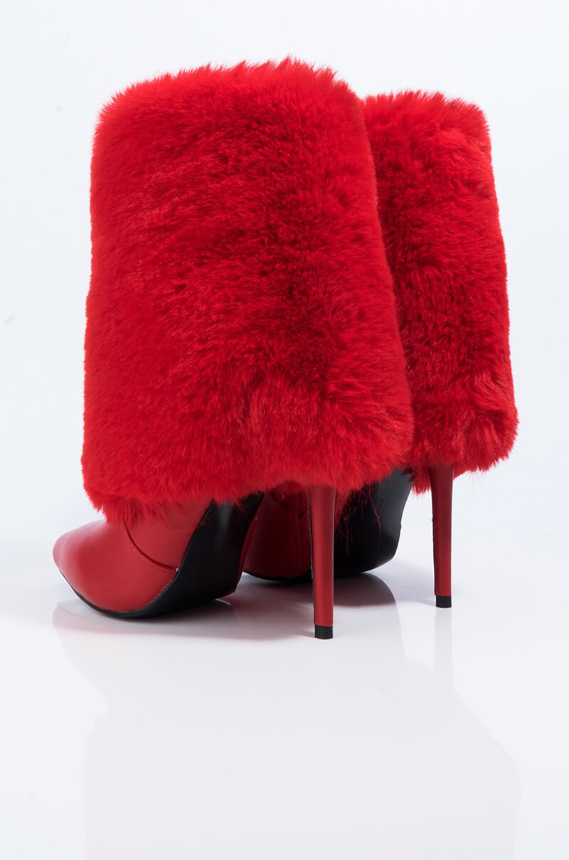AZALEA WANG DONT PUT ME ON BOOTIE IN RED
