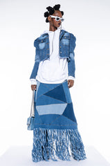 EVERYDAY PUFF SHOULDER DENIM JACKET