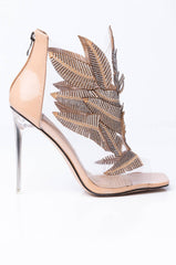 AZALEA WANG GOTTA LET YOU KNOW STILETTO BOOTIE IN NUDE PATENT
