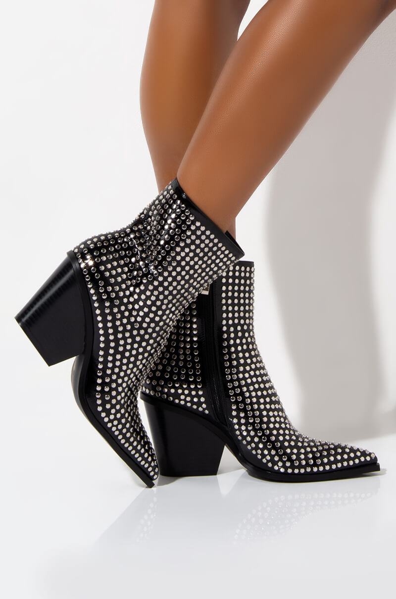 AZALEA WANG LEFT YOU ON READ STUDDED BOOTIE