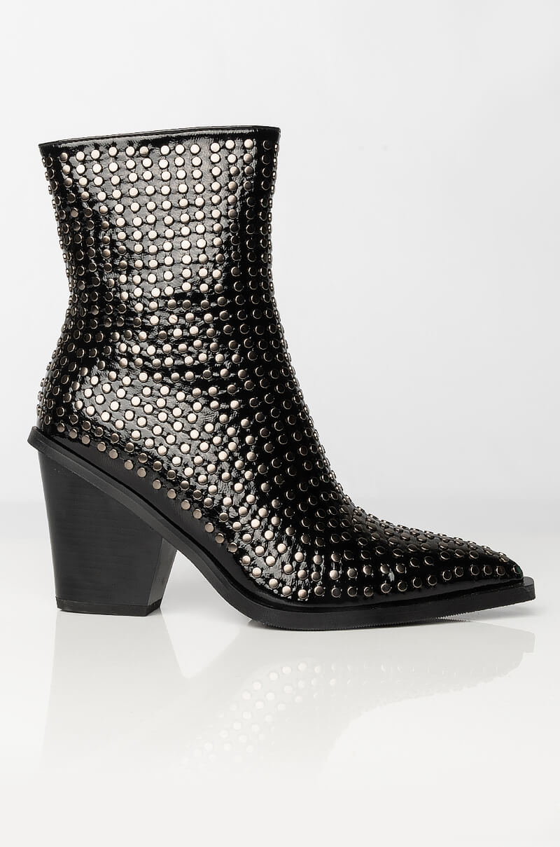 AZALEA WANG LEFT YOU ON READ STUDDED BOOTIE