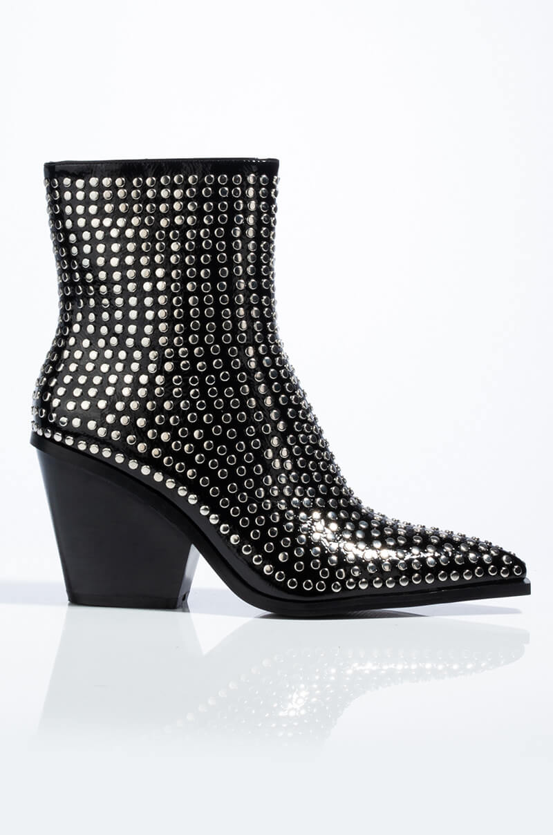 AZALEA WANG LEFT YOU ON READ STUDDED BOOTIE